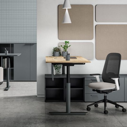 Bureau assis-debout Nuvola | Bralco